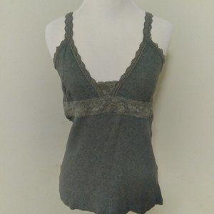 Loft Tank Size Medium - Gray Lace Detail